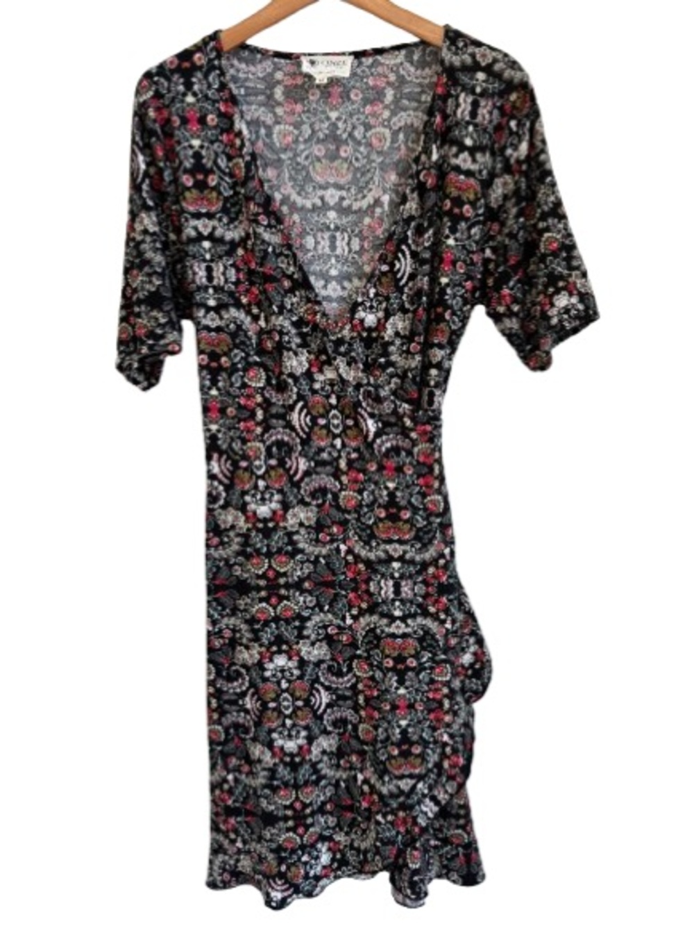 Floral wrap dress - size M